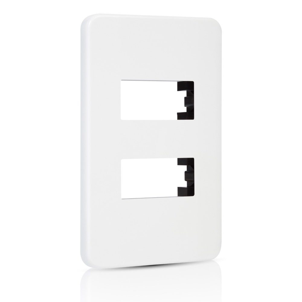 IUSA - Placa tradizione de 2 ventanas color blanco