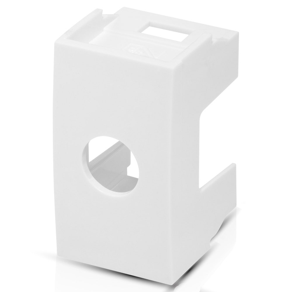 IUSA - Módulo con salida para cable color blanco brillante