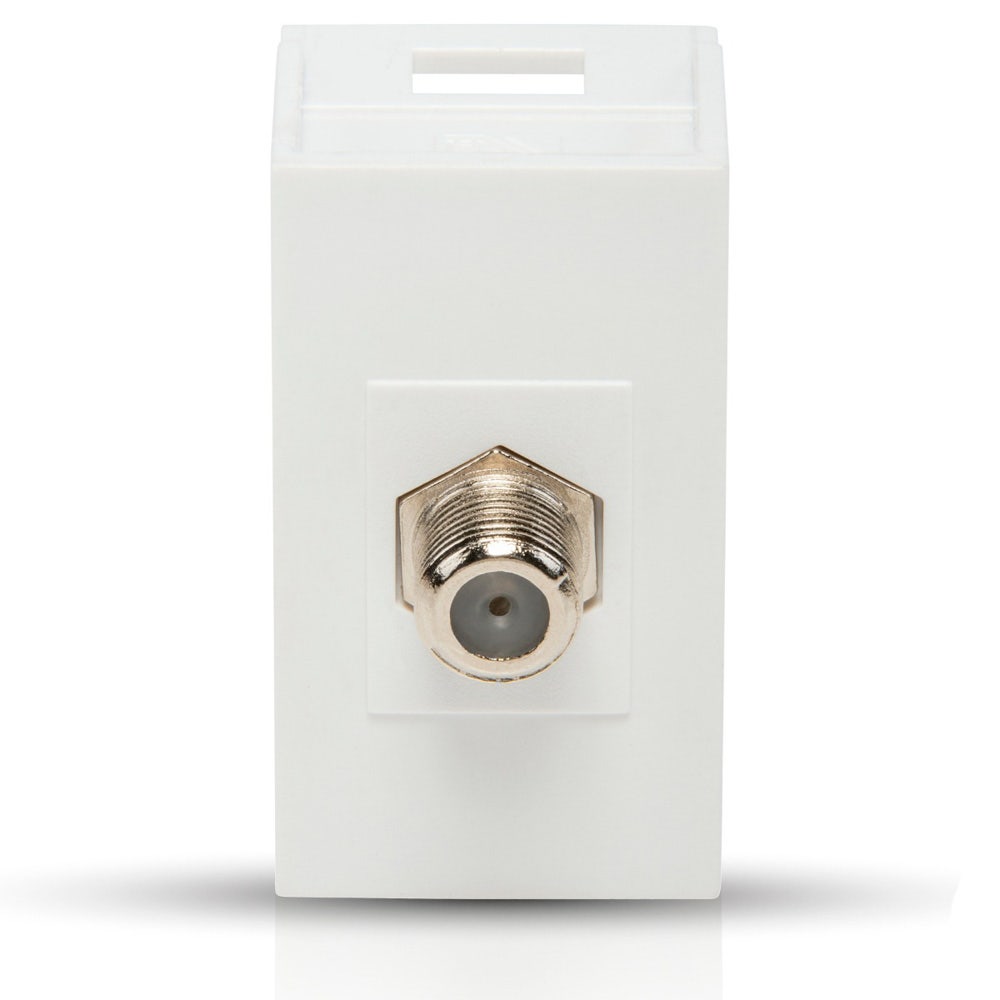 IUSA - Módulo con toma coaxial color blanco brillante