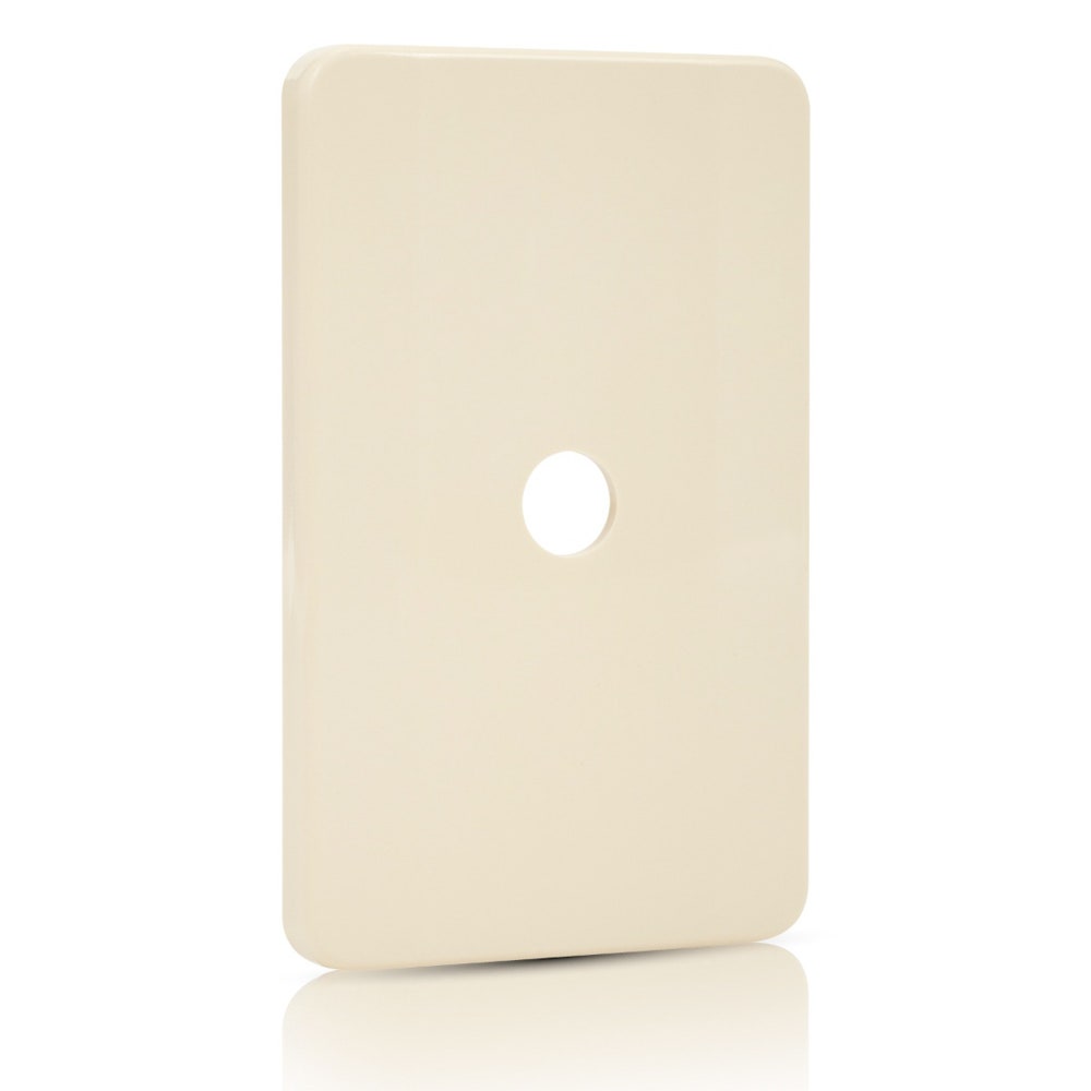IUSA - Placa tradizione con salida para cable color marfil