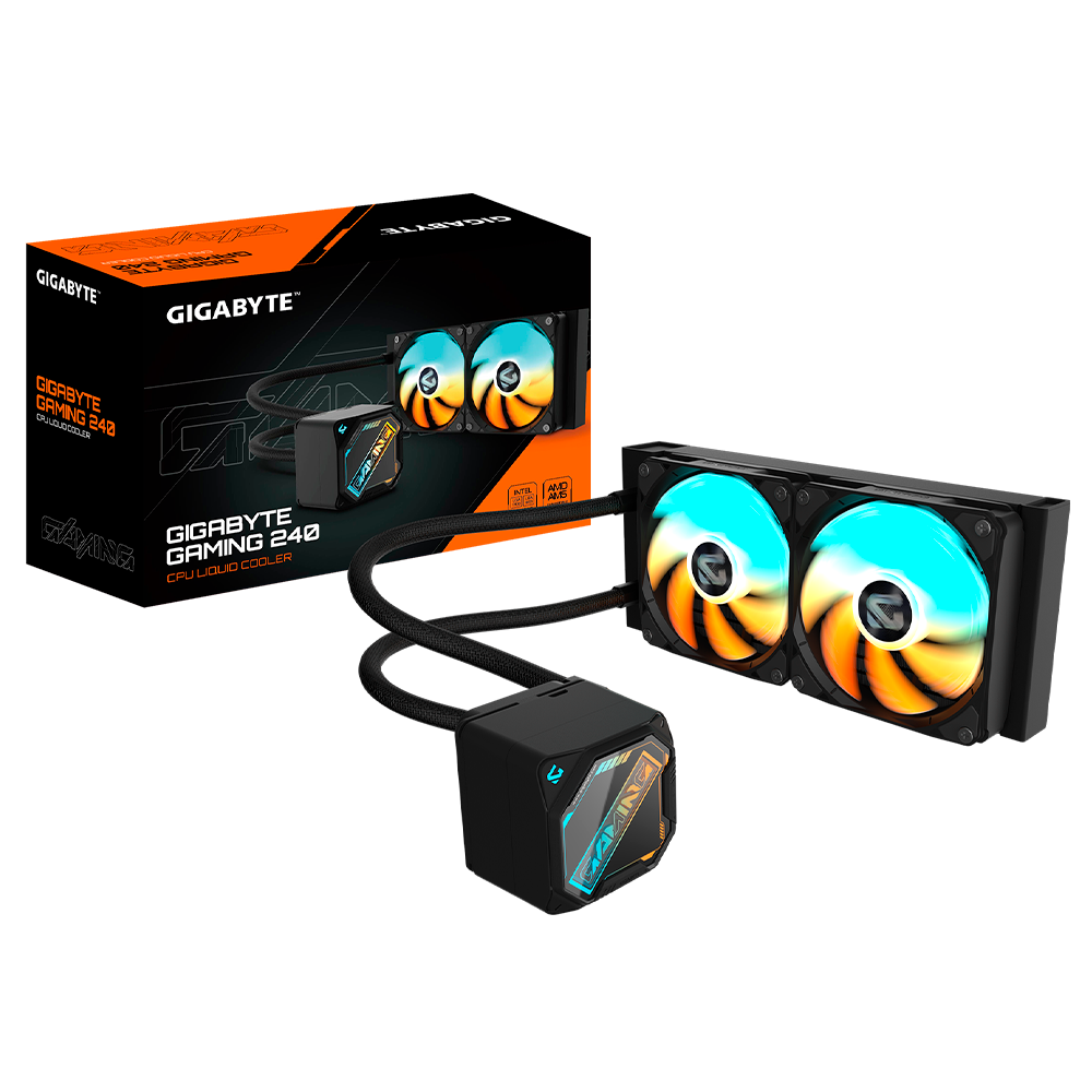 GIGABYTE - Enfriamiento Líquido Gigabyte GAMING 240 ICE 240mm 1851 1150 1700 AM4 AM5 Negro