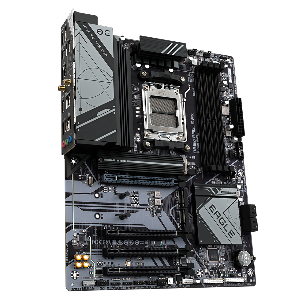 GIGABYTE - Tarjeta Madre Gigabyte B650 EAGLE AX 192GB DDR5 AM5 ATX 3xM.2 HDMI/DP