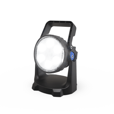 ECCO - Lámpara de Trabajo LED / 600 Lúmenes / Batería Recargable 3-4 h / Carga USB-C / Base Magnética / IP67