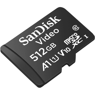 SANDISK - Memoria microSD SanDisk 512GB / Alta Resistencia / Videovigilancia / Clase 10