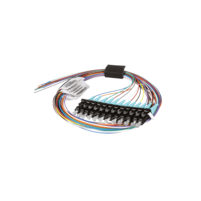 PANDUIT - Kit de 12 Pigtails con Conector LC, Multimodo 50/125 OM3, 900um, de 1 Metro (3.28 Pies)