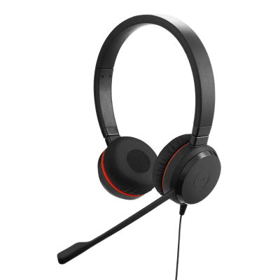 JABRA - Jabra Evolve 20 DUO con Conexión USB C/A, Micrófono con Cancelación de Ruido de Ultima Generación, Configuración Plug and Play (4999-823-169)