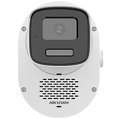 HIKVISION - [SOUNDMAX] Cámara Bala TURBOHD 2 Megapixel (1080p) / ColorVu / Audio Bidireccional + Sirena / Luz Blanca 40 m + IR 40 m / IP67 / Luz Dual / Exterior IP67