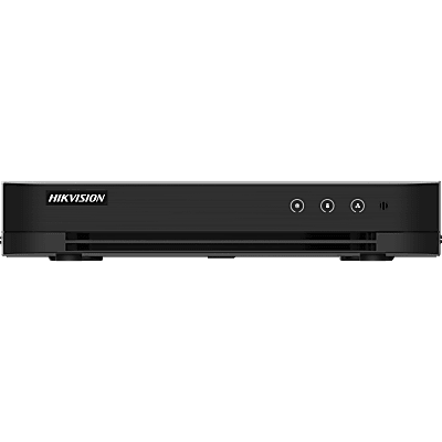 HIKVISION - DVR 8 Canales TURBOHD + 4 Canales IP / 5 Megapixel Lite - 3K Lite / Audio Bidireccional /ACUSENSE (Evista falsas alarmas) / 1 Bahía de Disco Duro / Salida de Video en Full HD