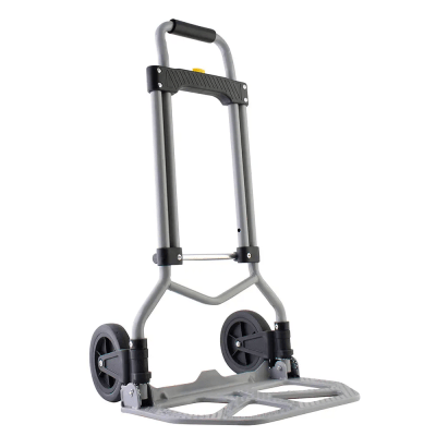 SURTEK - Diablo Plegable / Capacidad 60 kg / Jaladera de Hule Espuma / Botón Despliegue Rápido / Base Acero Antiderrapante / Llanta Hule Duradera / Transporte Compacto