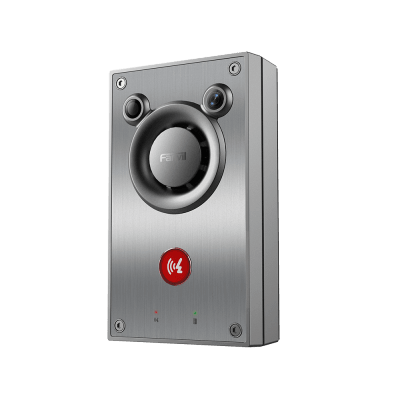 FANVIL - Video/ Intercomunicador IP, Altavoz 10W, 2 relevadores con botón para llamada, anti-vandálico, IP66 e IK10, PoE