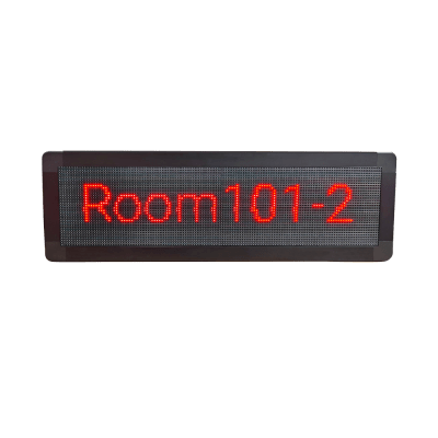 FANVIL - Pantalla LED de Pasillo para Hospital/Asilos, Doble Cara, Matriz 128×32, Indicadores RGB, Para Solución de Enfermería Fanvil