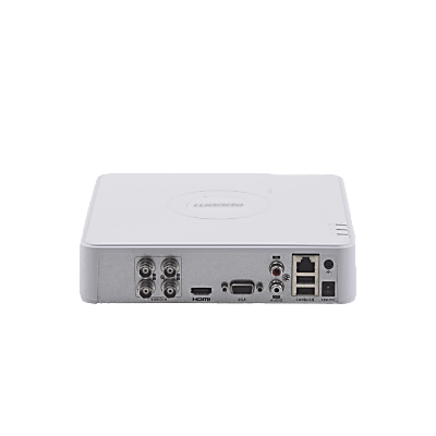 EPCOM PROFESSIONAL - Audio Bidirieccional DVR 4 Canales TurboHD + 1 Canal IP / 2 Megapixel (1080p) Lite / Acusense Lite (Evita Falsas Alarmas) / 1 Bahía de Disco Duro / H.265+ / Salida de Vídeo Full HD