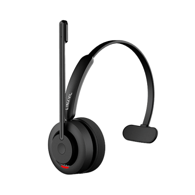 FANVIL - Auriculares Bluetooth / Micrófono Omnidireccional / Cancelación de Ruido AI ENC / Busylight Integrado / Bluetooth 5.4 Multipunto / Batería 400 mAh / 22 Horas Llamadas / Compatible VoIP