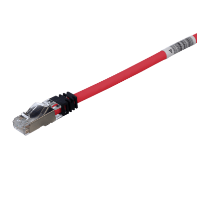 PANDUIT - Patch Cord Cat6A, Blindado S/FTP, CM/LS0H, 2.5 Metros (8.20 Pies), Color Rojo