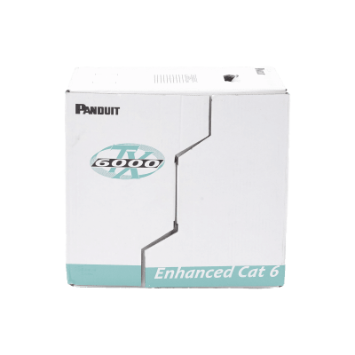 PANDUIT - Bobina de Cable UTP 305 Metros (1000 Pies) de Cobre, TX6000? PanNet, Reelex, Azul, Categoría 6 Mejorado (23 AWG), PVC (CM), de 4 Pares