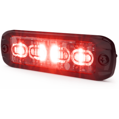 ECCO - Luz Auxiliar de 16 LED, Rojo/Verde/Ambar/Blanco, Lente Transparente