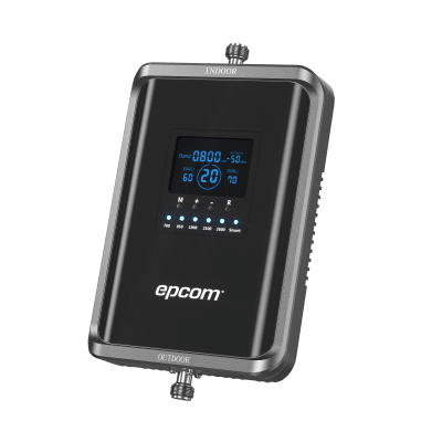 EPCOM - Amplificador de Señal Celular 5G / Mejora las llamadas convencionales y VoLTE / Soporta los datos de las tecnologías 2G, 3G, 4G y 5G de TELCEL, AT&T, MOVISTAR y OMV de Altán / Cubre hasta 1000 m².
