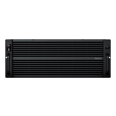SYNOLOGY - Servidor de Almacenamiento Synology HD6500 High Density 4U | 60 Bahías | Expansión hasta 300 Unidades | Procesadores Dual Intel Xeon Silver 10 Núcleos | Memoria DDR4 ECC RDIMM hasta 512 GB | Redes 10/25GbE | Fibre Channel | Garant&amp