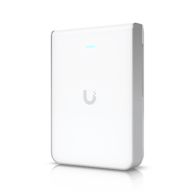 UBIQUITI - Punto de Acceso WiFi 7 Con Diseño de Pared, Tribanda en 2.4, 5 y 6 GHz, Hasta 10.688 Gbps, Puerto Ethernet 1/2.5 GbE, 300+ Clientes Simultáneos