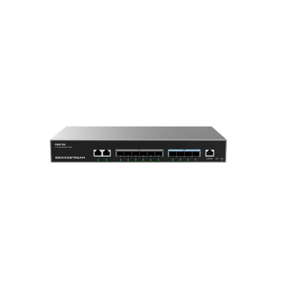 GRANDSTREAM - Switch de Agregación Capa 3 GWN7830 / 2 Puertos Gigabit Ethernet / 6 Puertos Gigabit SFP / 4 Puertos 10Gigabit SFP+ / QoS Integrada / Soporte IPv6 e IPv4 / Seguridad Avanzada / Stacking /