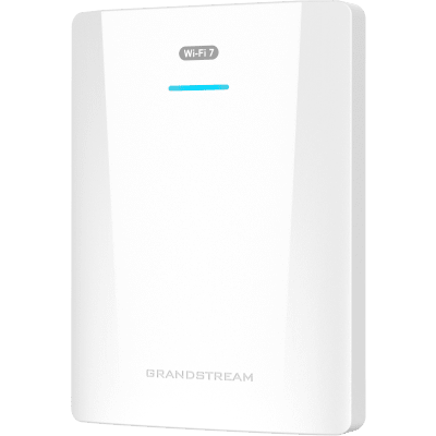 GRANDSTREAM - Punto de Acceso Wi-Fi 7 para Pared / GWN7670WM / MIMO 2x2:2 DL-UL OFDMA / Modulación 4096 QAM / 2.5G Ethernet PoE+ / Hasta 256 Clientes / QoS Avanzado / Cobertura 175 mts / Gestión Integrada y en la Nube