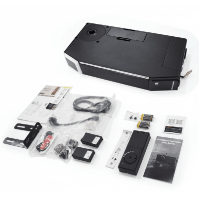 ACCESSPRO - kit D / Puertas de Garage / 1/2HP / Silencioso / WIFI / Iluminación LED / Montaje lateral Estetico / Cerradura Inalambrica / 2 Controles Inalambricos .