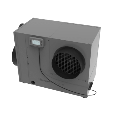 HONEYWELL HOME RESIDEO - Deshumidificador Whole Home / 90 Pints por Día / Filtro MERV 8 14x20 in (35.6x50.8 cm) / Ventilación Integrada / Salida Tri-Direccional / Sensor de Fugas / Certificado ENERGY STAR