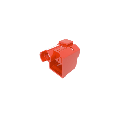 PANDUIT - Kit de 100 Dispositivos Para Impedir Desconexión de Plug RJ45, Color Rojo, Incluye 5 Herramientas para Instalar/Retirar