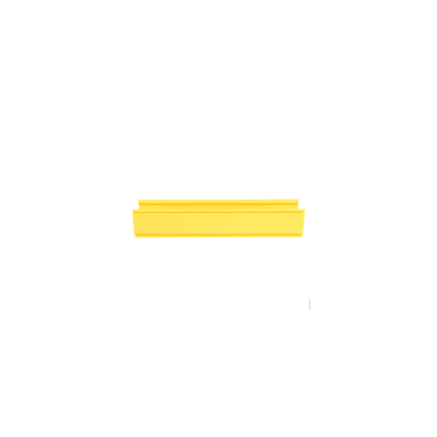 PANDUIT - Canaleta FiberRunner™ 4X4, de PVC Rígido, Color Amarillo, 3 m de Largo