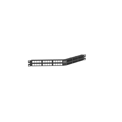 PANDUIT - Panel de Parcheo Modular Keystone (Sin Conectores), Angulado, de 48 Puertos, 1UR