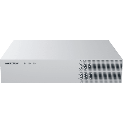 HIKVISION - NVR 32 Megapixel (8K) / Reconocimiento Facial (Base de Datos) / 16 Canales IP / 2 Bahías de Disco Duro / 16 Puertos PoE+ / HDMI en 8K / ACUSENSE / Soporta POS / Deepin Mind
