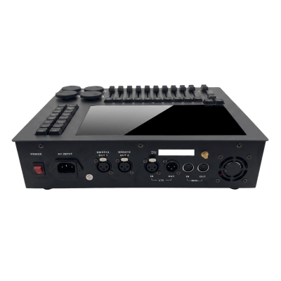 EPCOM PROAUDIO - Consola de Iluminación DMX / 8 Universos / Pantalla Multitáctil 10.1" / 10 Faders + 40 Ruedas / Wi-Fi / Flight Case