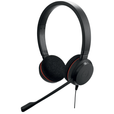 JABRA - Jabra Evolve 20 DUO con conexión USB C/A, Micrófono con Cancelación de Ruido de Ultima Generación, Configuración Plug and Play (4999-829-269)