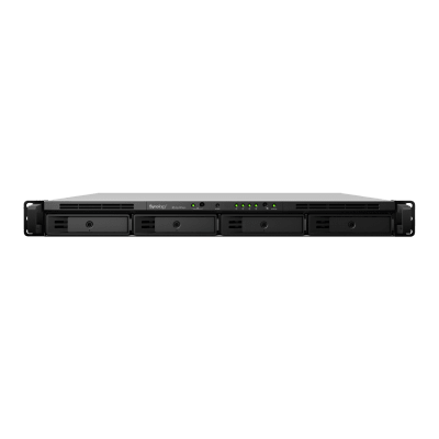 SYNOLOGY - NAS RackStation RS1619xs+ | 4 Bahías | CPU Intel Xeon D-1527 Quad-Core | 8 GB DDR4 ECC (Ampliable a 64 GB) | 2 Ranuras M.2 NVMe/SATA | 4 Puertos LAN 1GbE | Soporte 10GbE Opcional | Escalable hasta 16 Bahías.