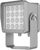 HIKVISION - Lampara IR de Luz Continua / 16 Lámparas LED / Distancia Efectiva 16 a 25 metros / Cobertura 40° / Exterior IP66