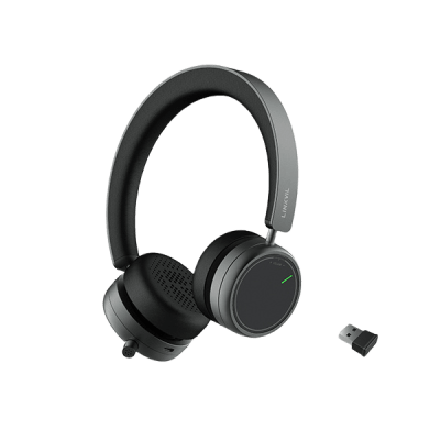 FANVIL - Auricular Inalámbrico LINKVIL DH50-B con Bluetooth 5.4 y Micrófono Retráctil con Cancelación de Ruido