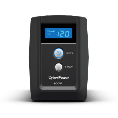 CYBERPOWER - UPS de 900 VA/420 W, Topología Línea Interactiva, Entrada 120 Vca NEMA 5-15P, y 6 Salidas NEMA 5-15R, Con Regulador de Voltaje (AVR)