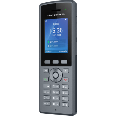 GRANDSTREAM - Teléfono Inalámbrico DECT HD Reforzado DP735 / 20 Cuentas SIP / Pantalla TFT LCD 2.4 Pulgadas / Alcance 400 m Exteriores / IP67 / Audio Full HD / Batería 2000 mAh / Compatible con Estaciones Base DP750, DP752, DP755