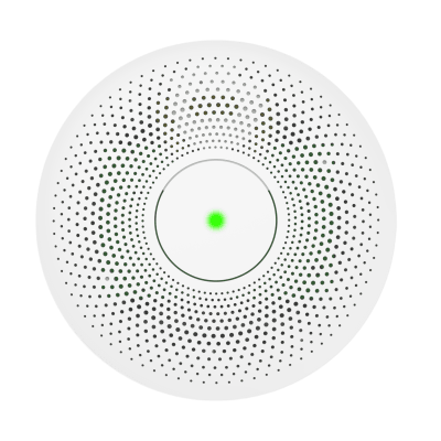 HIKVISION - Detector de Humo Interlink / Doble Tecnología de Sensor de Luz / Alarma Auditiva 85dB / Batería de Litio 10 Años / Autoverificación/ Interconectable 30 Dispositivos