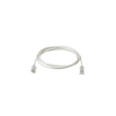 PANDUIT - Cable de Parcheo TX6, UTP Cat6, Diámetro Reducido (28AWG), Color Blanco Mate, 4.57 Metros (15 Pies)