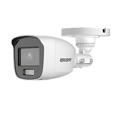 EPCOM PROFESSIONAL - [ColorVu] Bala TurboHD 3K / Microfono Integrado / Imagen a color 24/7 / Lente 2.8mm / Metal / Luz Blanca / 20 mts / Exterior IP66 / dWDR / 4 Tecnologías
