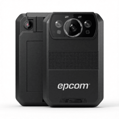 EPCOM - Body Camera para Seguridad / Video 4K / GPS Interconstruido / Conexión 4G-LTE / WiFi / Bluetooth / Sistema Basado en Android / Exterior IP66