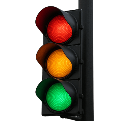 ACCESSPRO - SEMAFORO DE SEÑALIZACION  Rojo, Amarillo y Verde / Diametro de cada luz 40cms