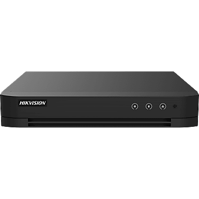 HIKVISION - DVR 4 Canales TURBOHD + 4 Canales IP / 8 Megapixel (4K) / Audio Bidireccional / ACUSENSE / 1 Bahía de Disco Duro / Salida de Video en Full HD / H.265+