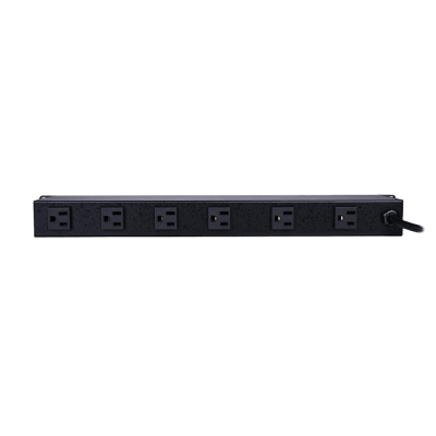 CYBERPOWER - PDU Básico Para Distribución de Energía con Supresor de Picos, Con 12 Tomas NEMA 5-15R Traseras, 1UR, 15 Amp, 120 Vca, 1800 Joules de Protección