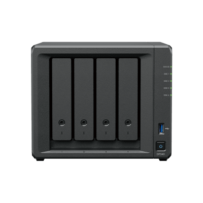 SYNOLOGY - NAS Dispositivo de Protección de Datos Synology ActiveProtect DP340 | 14.5 TB de Capacidad de Copia de Seguridad | RAID 5 con 4 HDD de 8 TB | RAID 1 con 2 SSD de 400 GB | Puerto RJ-45 de 10 GbE | Protección contra Ransomware | Inmutabilidad