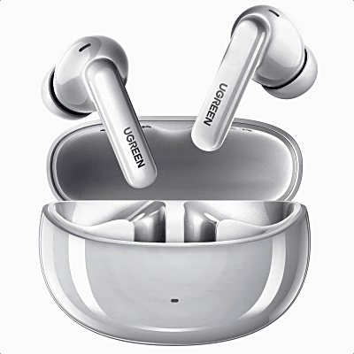 UGREEN - Auriculares Inalámbricos HiTune T3 Pro con Cancelación Activa de Ruido / Bluetooth 5.4 / Autonomía 30 Horas con Estuche / USB-C / Carga Rápida / AAC-SBC