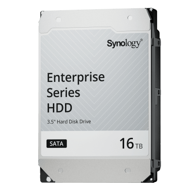 SYNOLOGY - Disco Duro SATA de 3,5" Serie Enterprise HAT5300 | Capacidad 16TB | 7200 RPM | Caché de 512 MB | MTBF 2.5 Millones de Horas | Carga de Trabajo 550 TB al Año .
