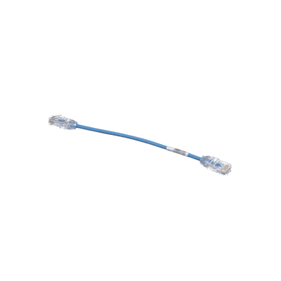 PANDUIT - Cable de Parcheo UTP Cat6A, CM/LSZH, Diámetro Reducido (28AWG), Color Azul, 20 cm (7.87 pulgadas).