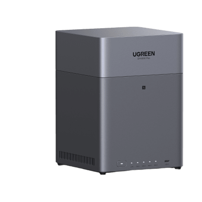 UGREEN - NAS UGREEN NASync DH4300PLUS  / 4 Bahías SATA / Procesador RK3588C 8 GB RAM / 2.5GbE Puerto / HDMI 4K / USB 3.2 Type-C / RAID 0/1/5/6/10 / Acceso Remoto UGREENlink